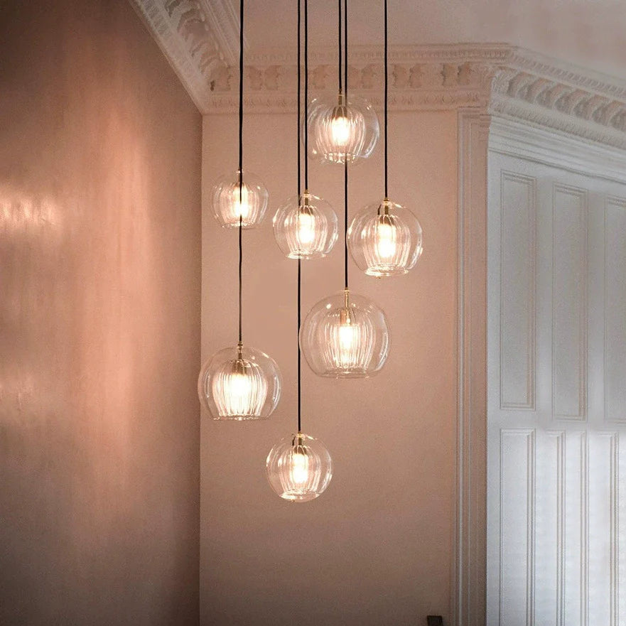 Feyran Nordic Glass Globe Pendant Light for Modern Interiors