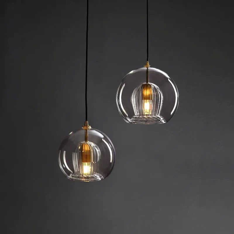 Feyran Nordic Glass Globe Pendant Light for Modern Interiors