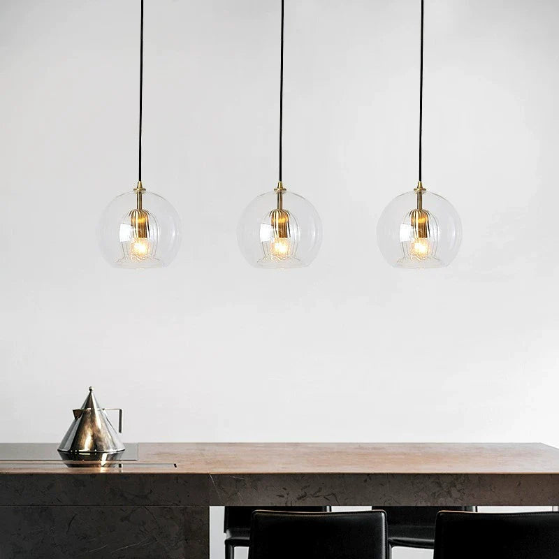 Feyran Nordic Glass Globe Pendant Light for Modern Interiors