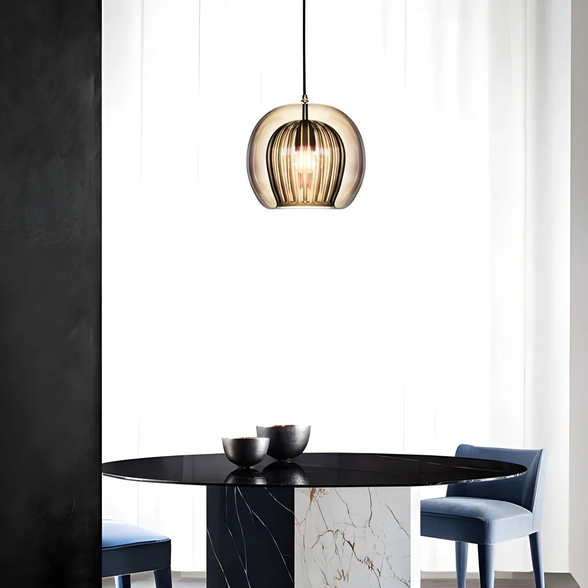 Feyran Nordic Glass Globe Pendant Light for Modern Interiors