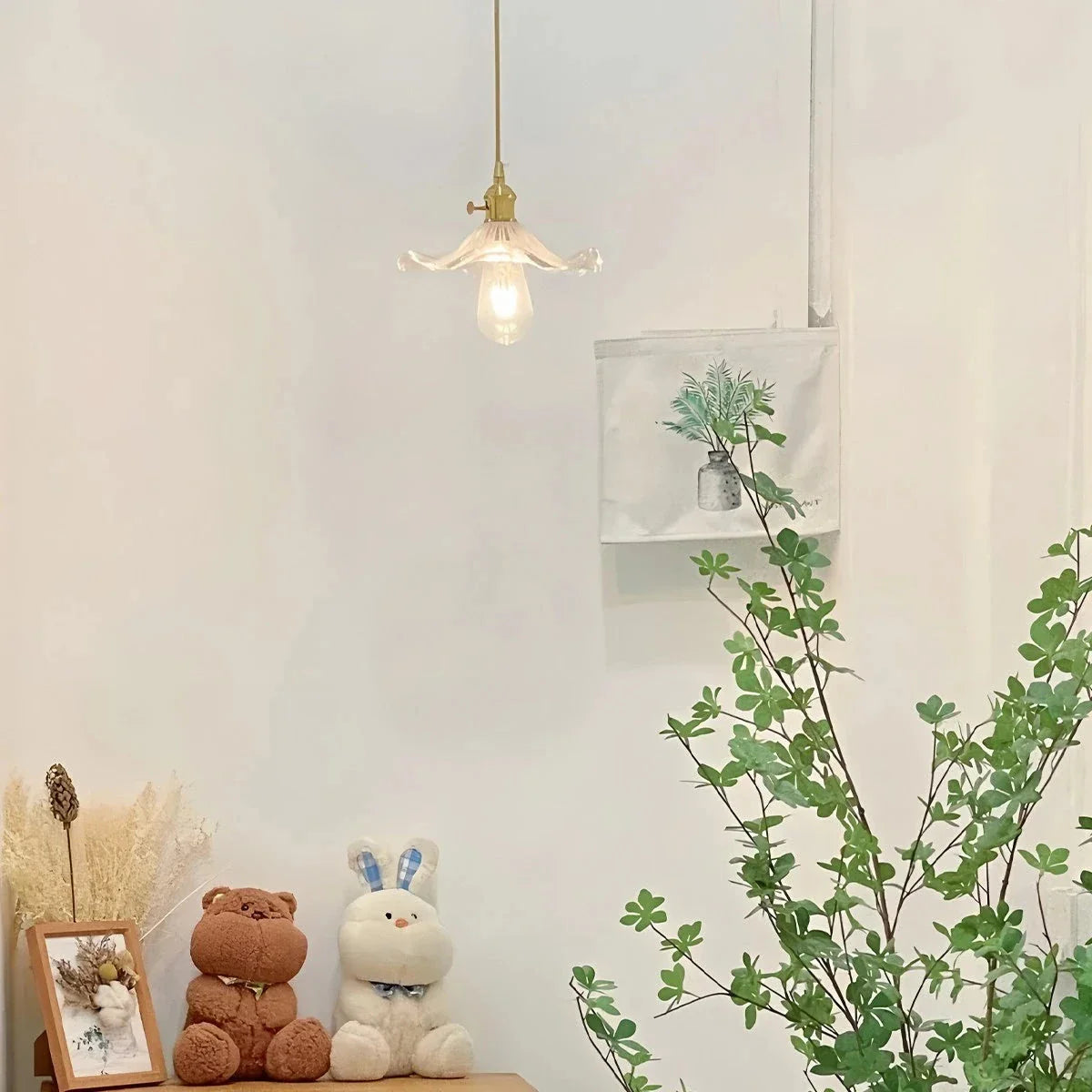 Feyran Nordic Japanese Glass Chandelier for Living Room