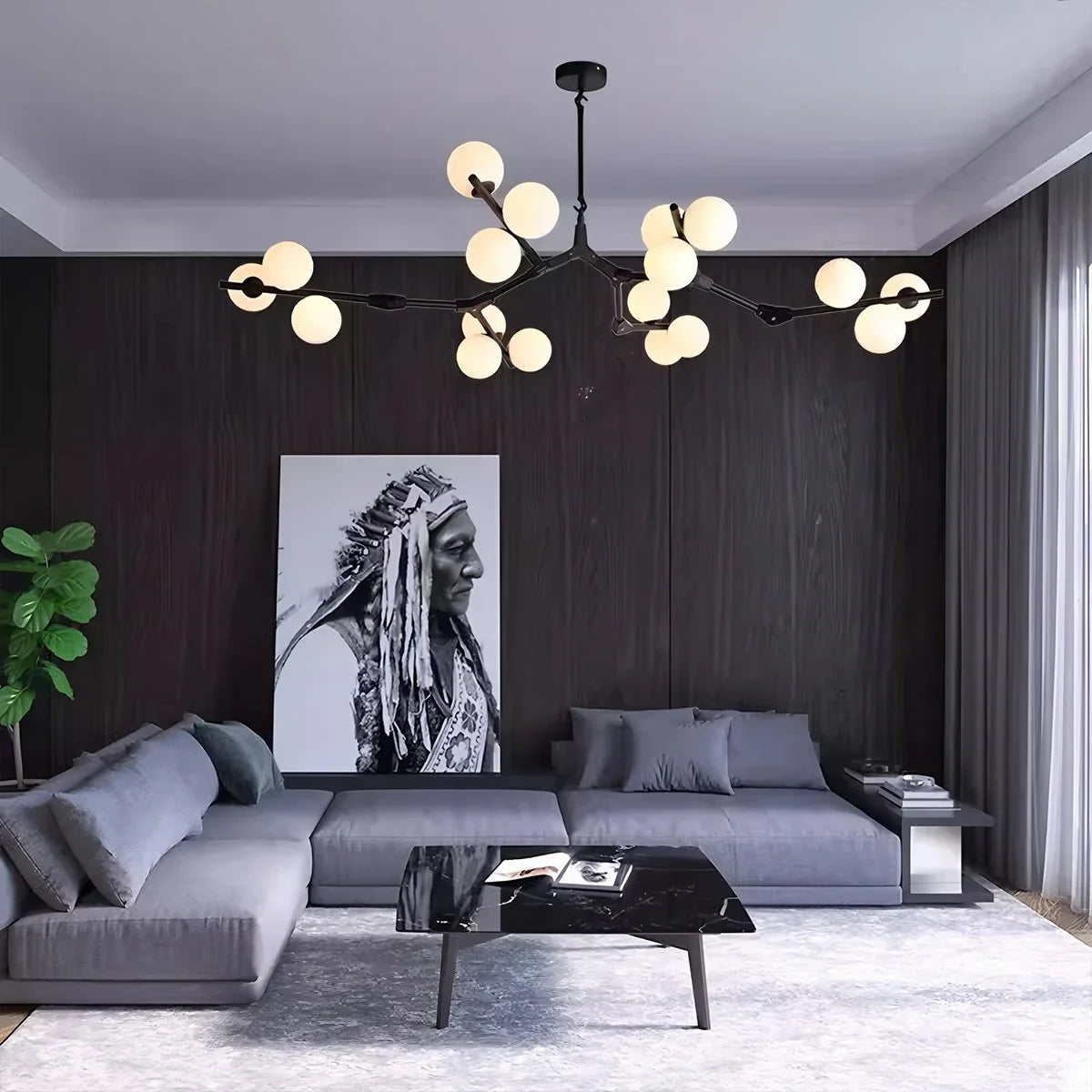 Feyran Nordic Magic Bean Chandelier for Dining Area
