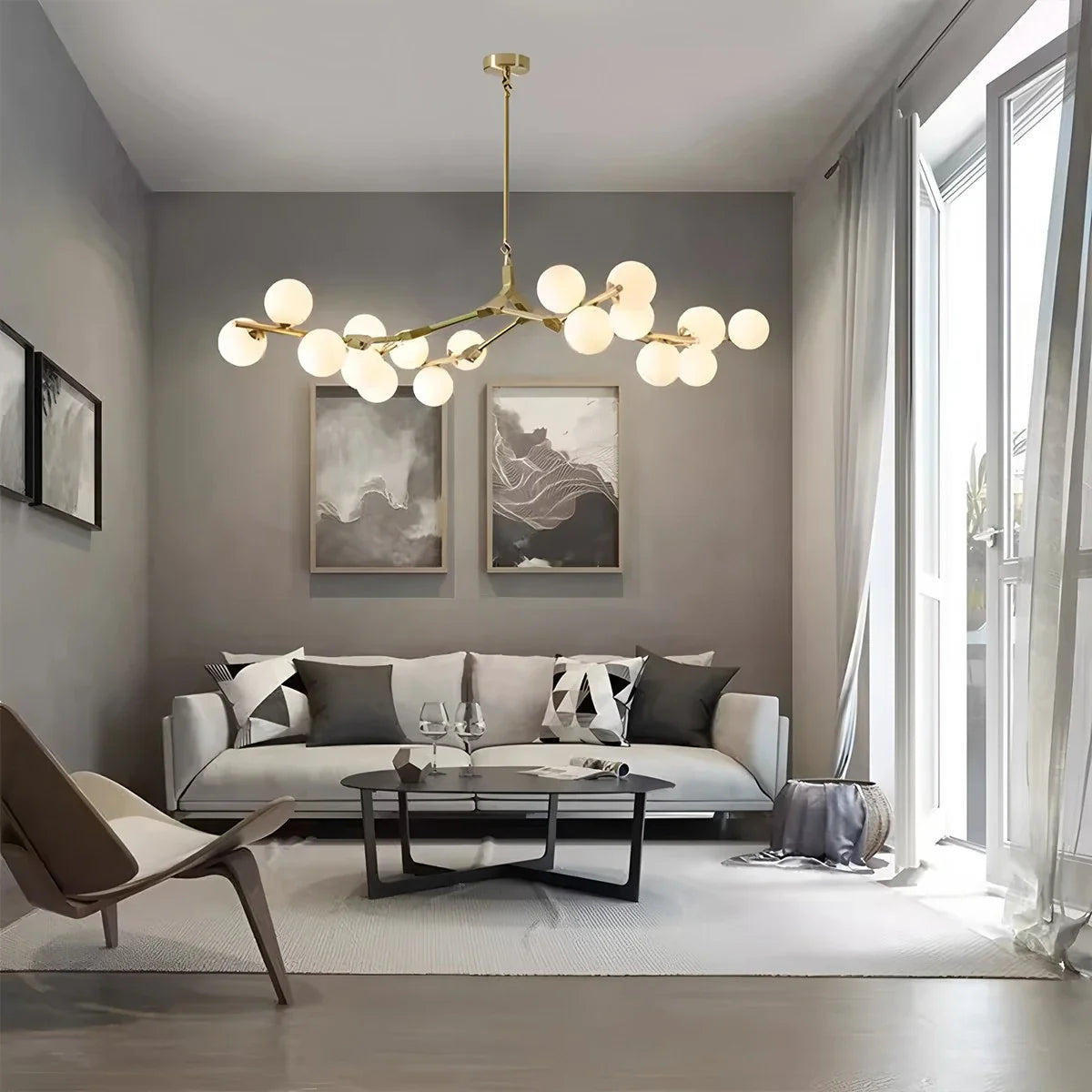 Feyran Nordic Magic Bean Chandelier for Dining Area
