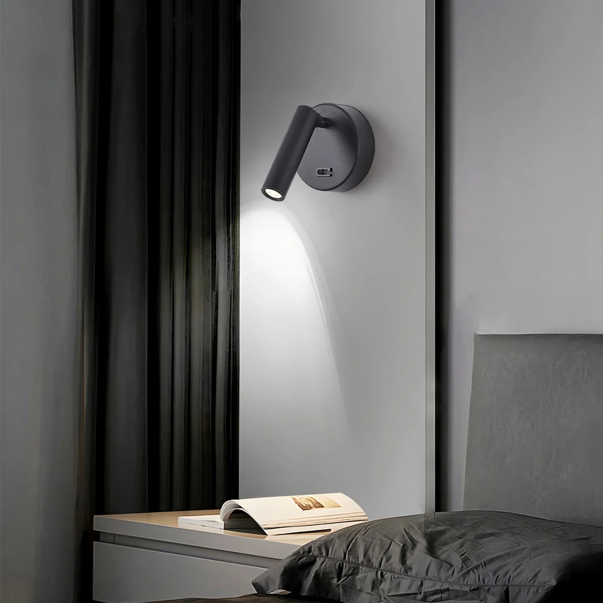 Feyran Nordic Minimalist Bedroom Sconce & Spotlight