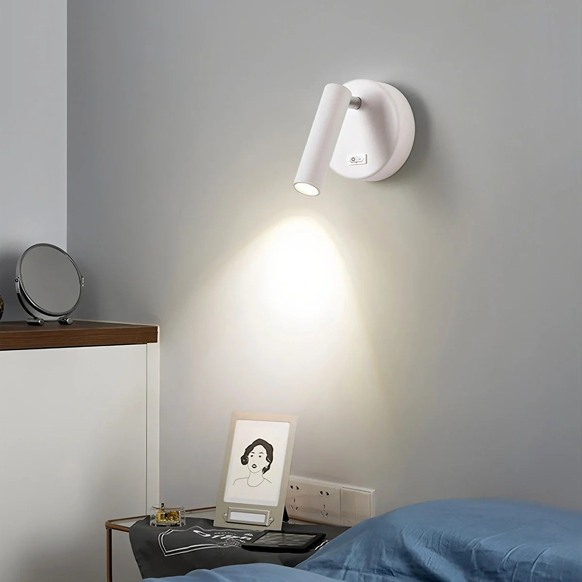 Feyran Nordic Minimalist Bedroom Sconce & Spotlight