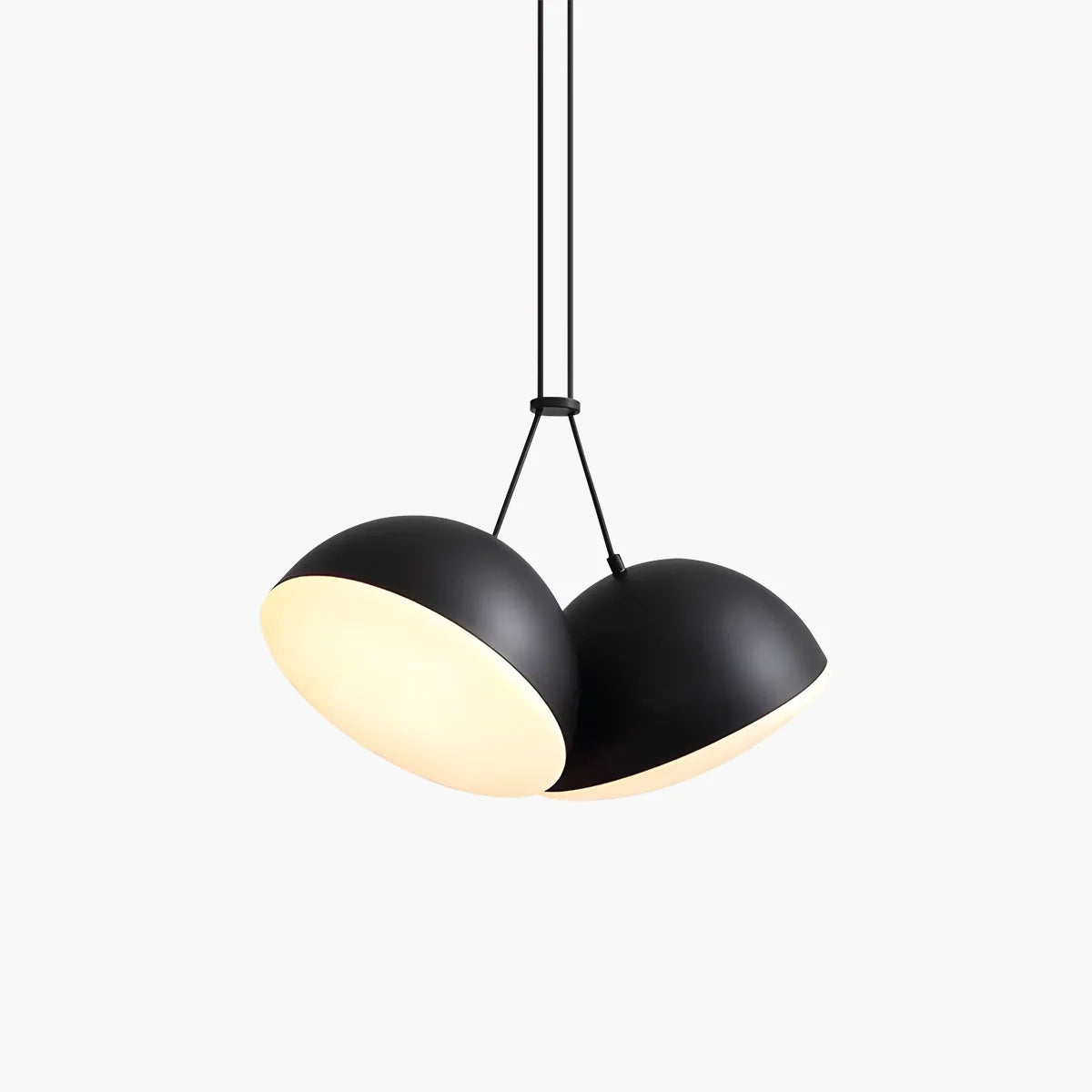 Feyran Nordic Minimalist Black Semi-Circular Pendant Light