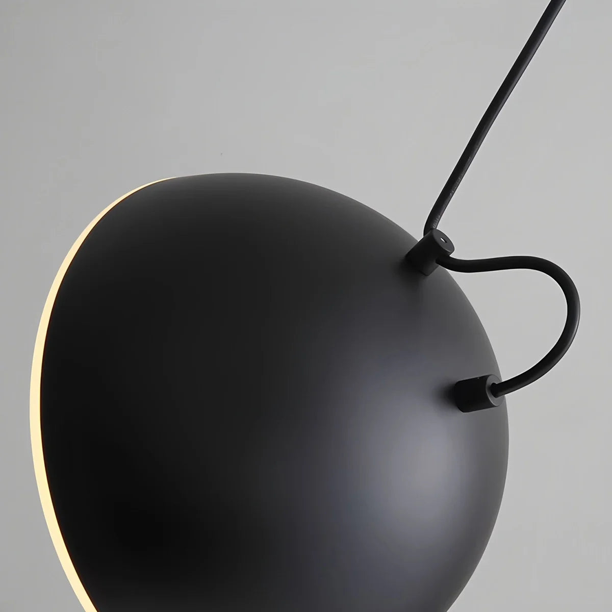 Feyran Nordic Minimalist Black Semi-Circular Pendant Light
