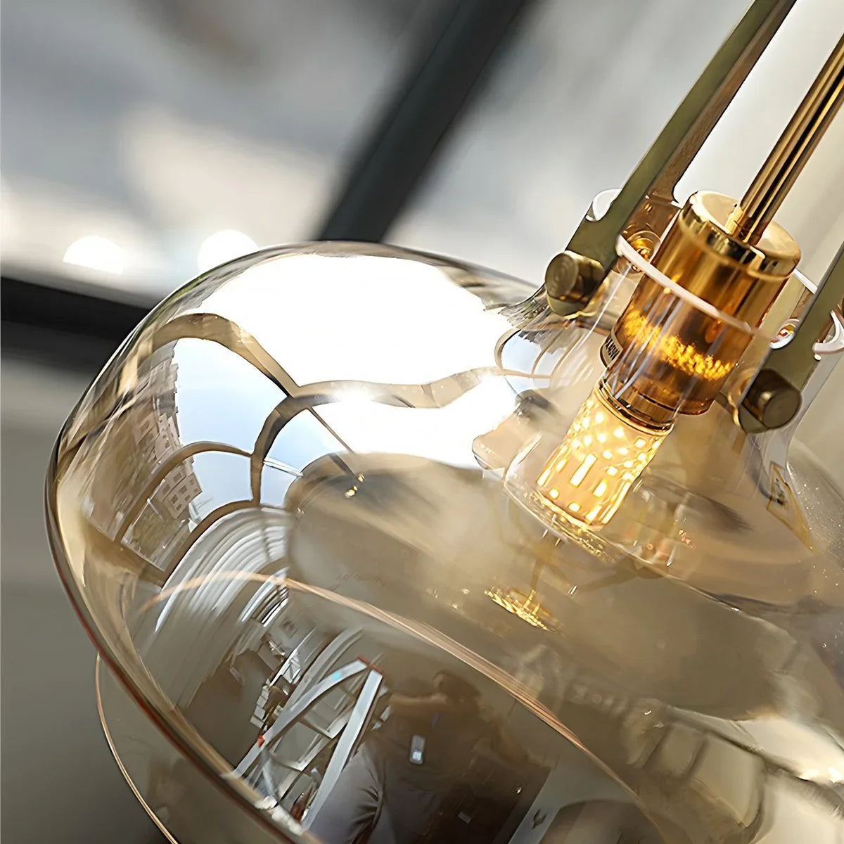 Feyran Nordic Minimalist Dining Room Glass Pendant Light