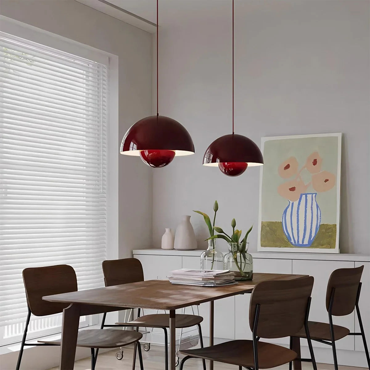 Feyran Nordic Colorful Flower Bud Pendant Light