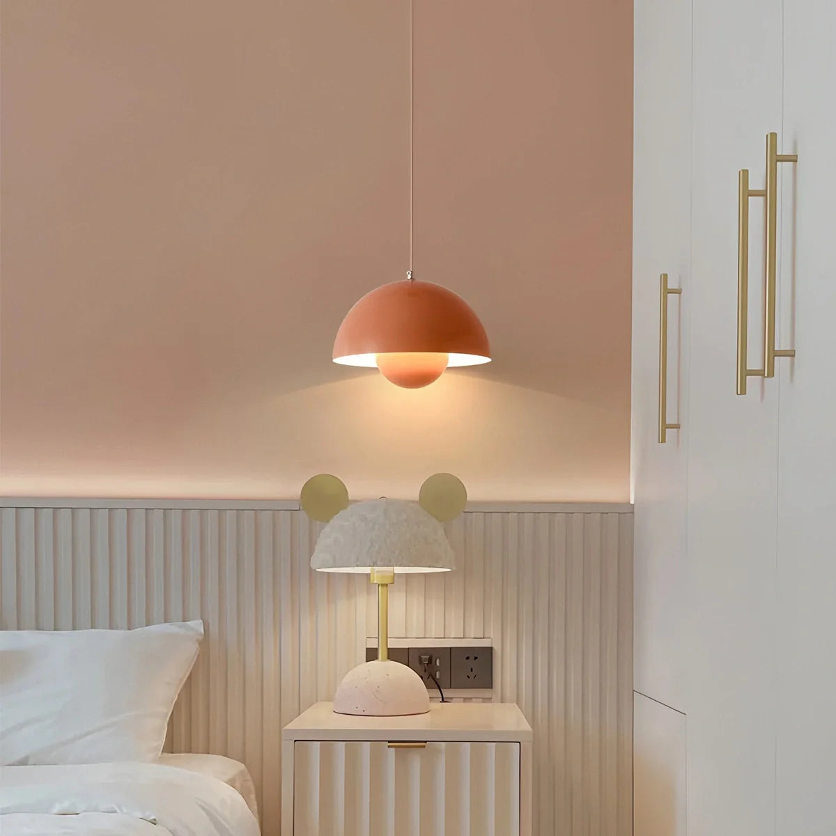 Feyran Nordic Colorful Flower Bud Pendant Light