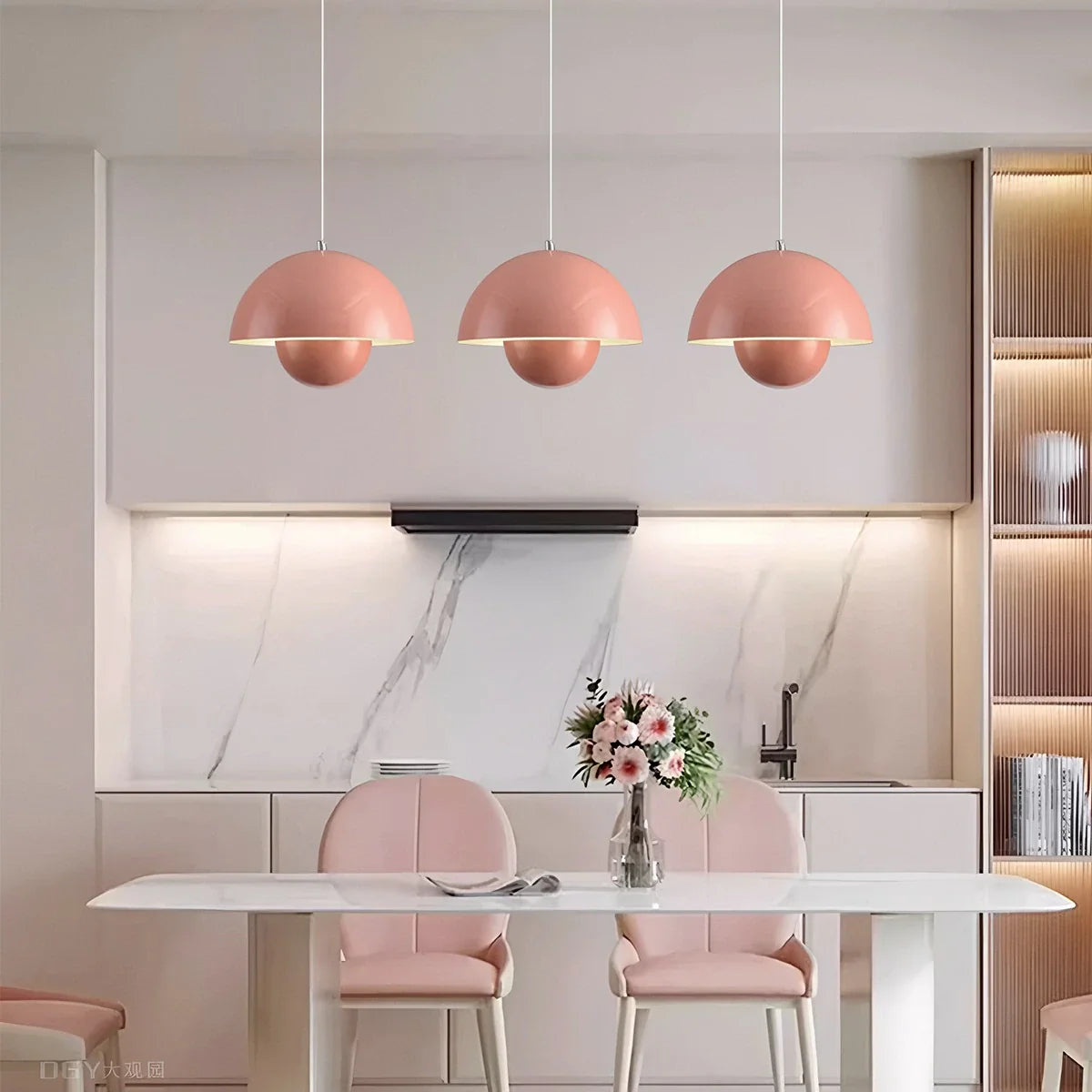 Feyran Nordic Colorful Flower Bud Pendant Light