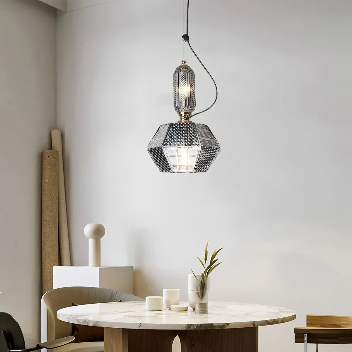 Feyran Nordic Retro Glass Pendant Light for Dining Room