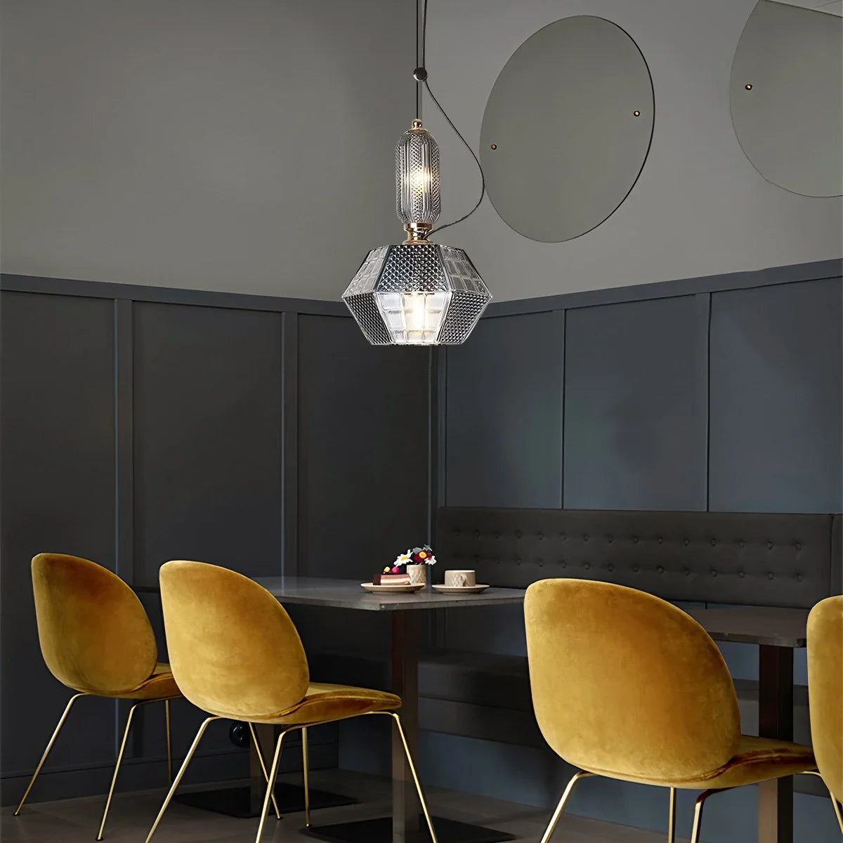 Feyran Nordic Retro Glass Pendant Light for Dining Room