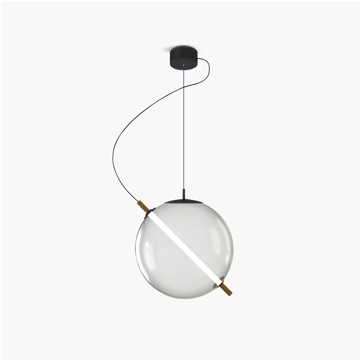 Feyran Nordic Round Glass Pendant & Table Light