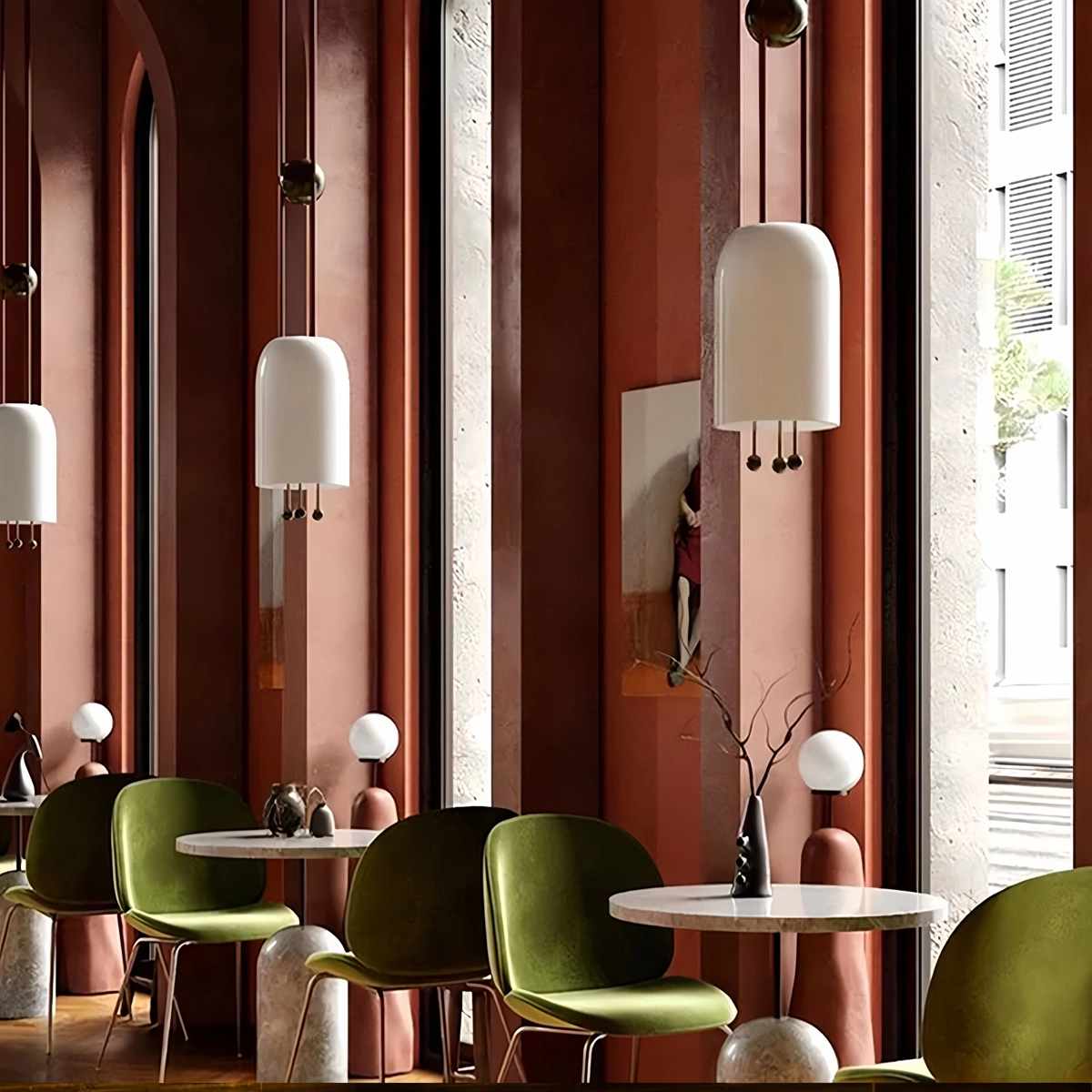 Feyran Nordic Simple Glass Wall Lamp