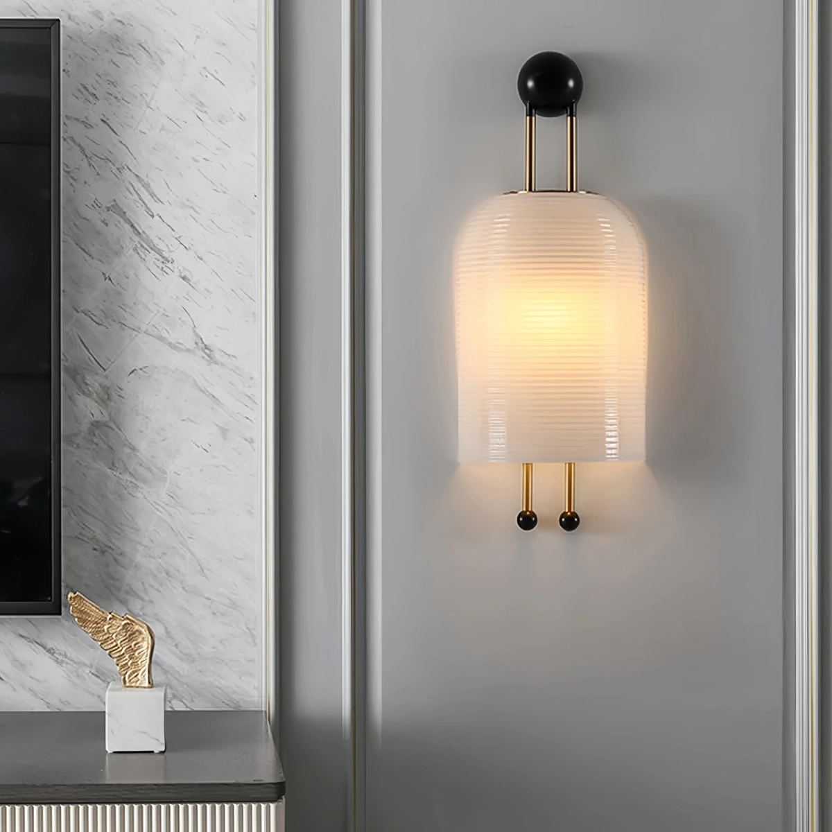 Feyran Nordic Simple Glass Wall Lamp
