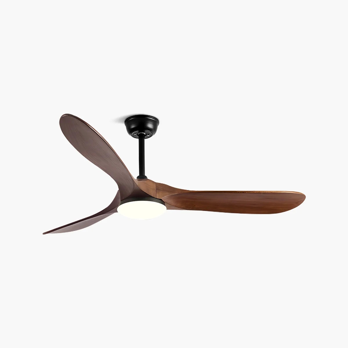 Feyran Nordic Solid Wood Ceiling Fan with Light