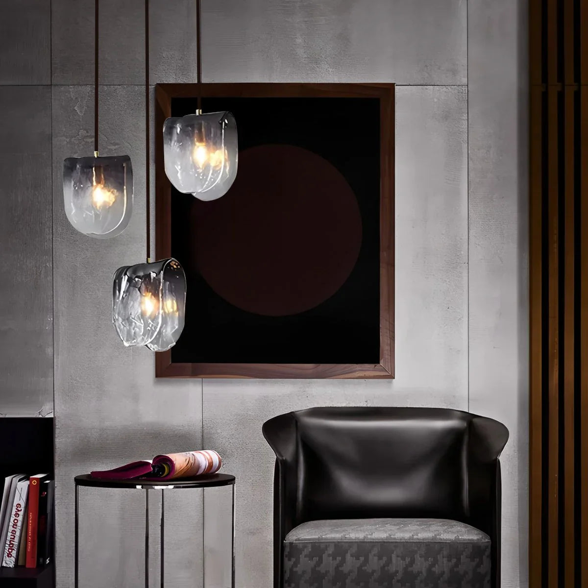 Feyran Modern Gradient Glass Pendant Light for Bedside