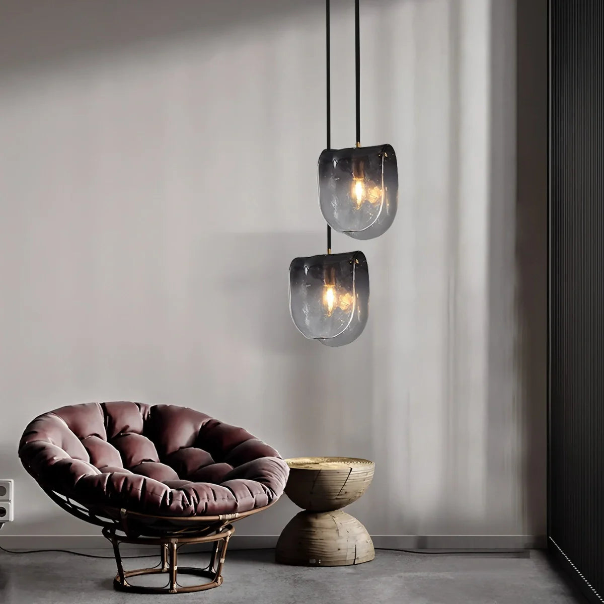 Feyran Modern Gradient Glass Pendant Light for Bedside