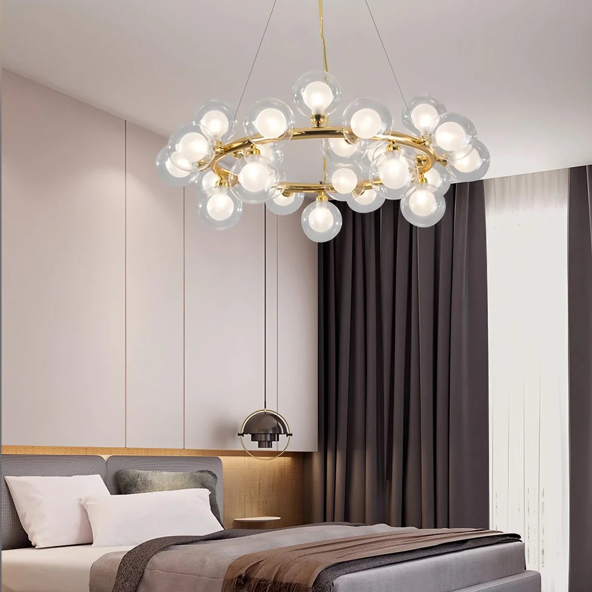 Feyran Nur Bubble Glass Chandelier for Living Room