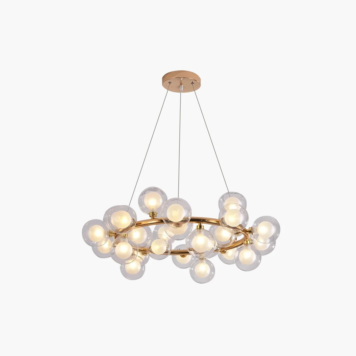 Feyran Nur Bubble Glass Chandelier for Living Room
