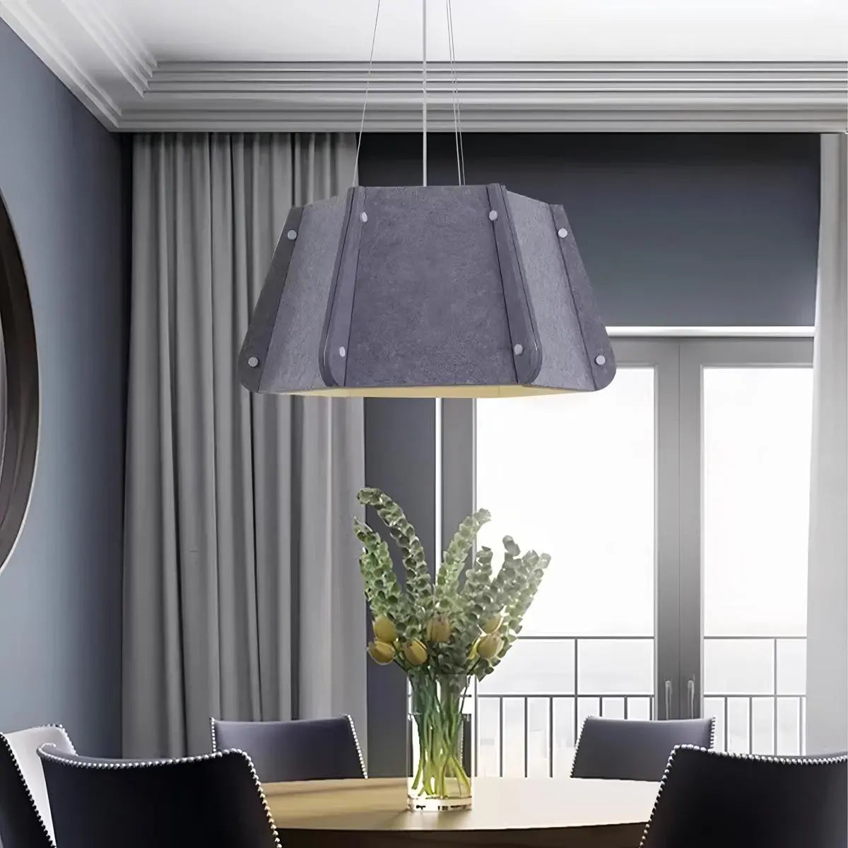Feyran Outward Turning Circular Cone Acoustic Pendant Light