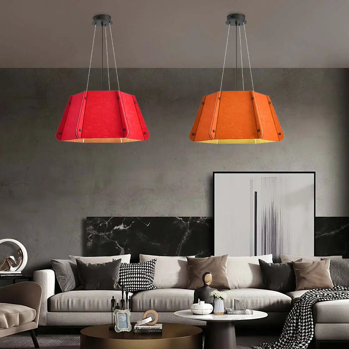 Feyran Outward Turning Circular Cone Acoustic Pendant Light