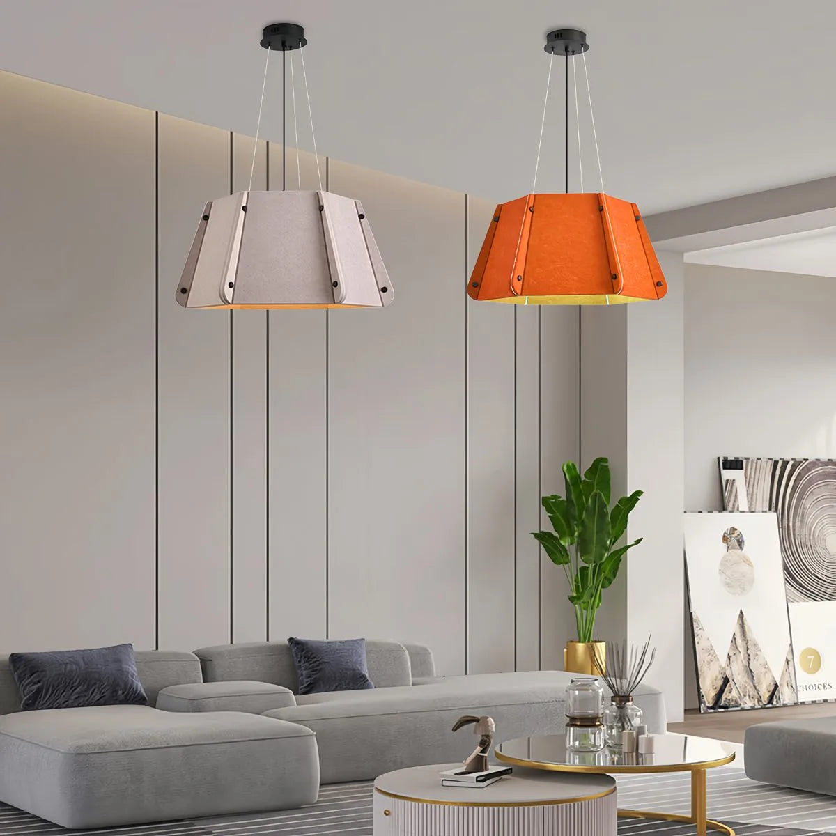 Feyran Outward Turning Circular Cone Acoustic Pendant Light