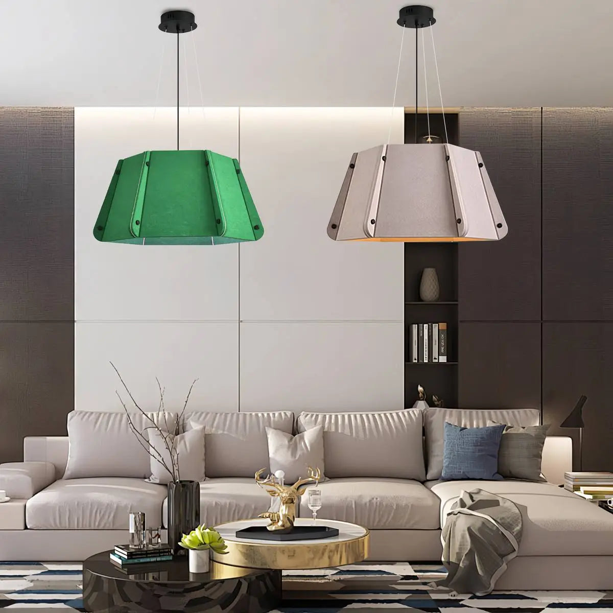 Feyran Outward Turning Circular Cone Acoustic Pendant Light
