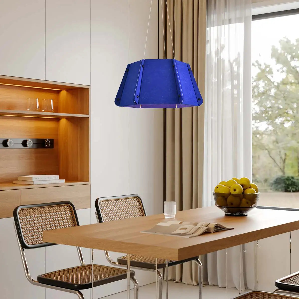 Feyran Outward Turning Circular Cone Acoustic Pendant Light