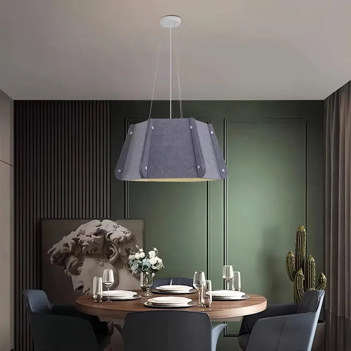Feyran Outward Turning Circular Cone Acoustic Pendant Light