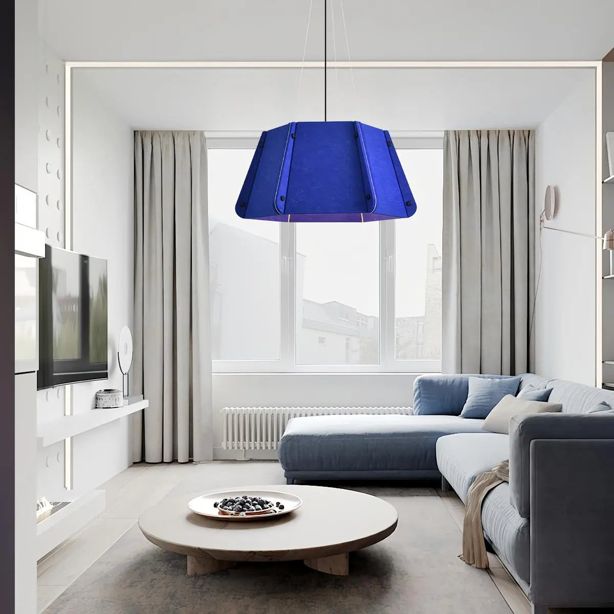 Feyran Outward Turning Circular Cone Acoustic Pendant Light