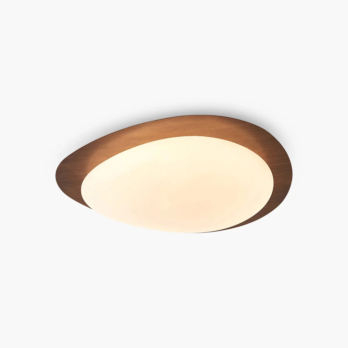 Feyran Pebble Wood Grain Color Ceiling Light