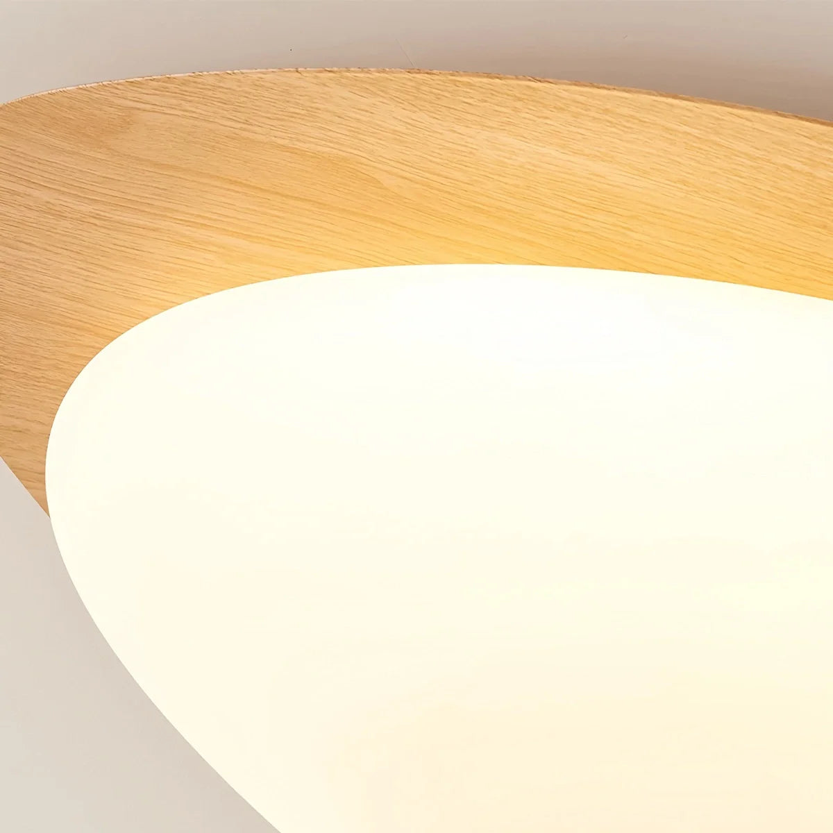 Feyran Pebble Wood Grain Color Ceiling Light