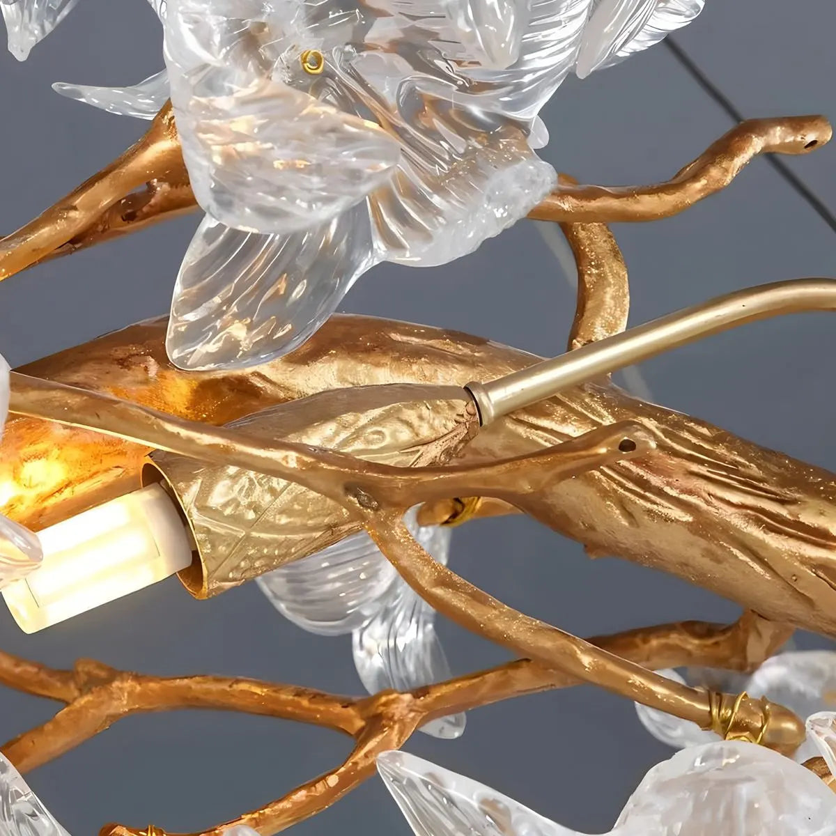 Feyran Petala Crystal Round Chandelier for Living Room