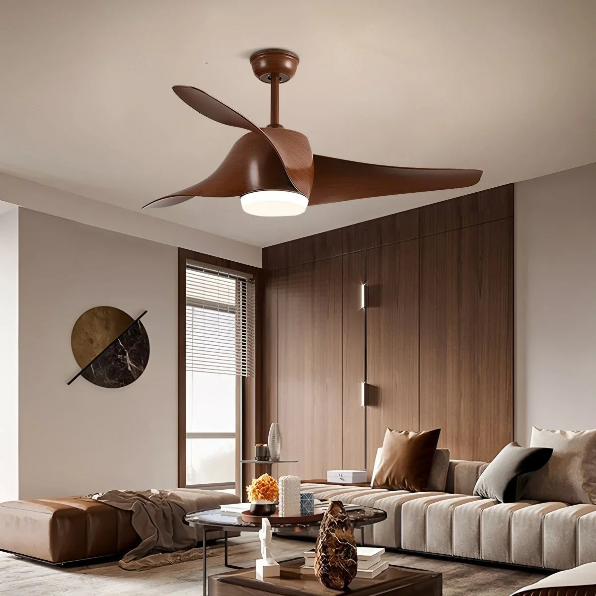 Feyran Propeller Ceiling Fan Lamp for Dining Room