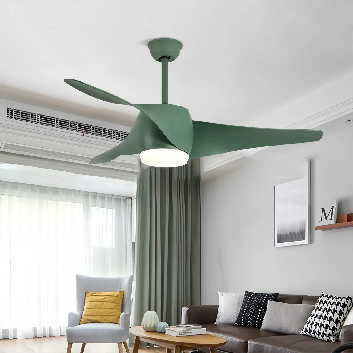 Feyran Propeller Ceiling Fan Lamp for Dining Room