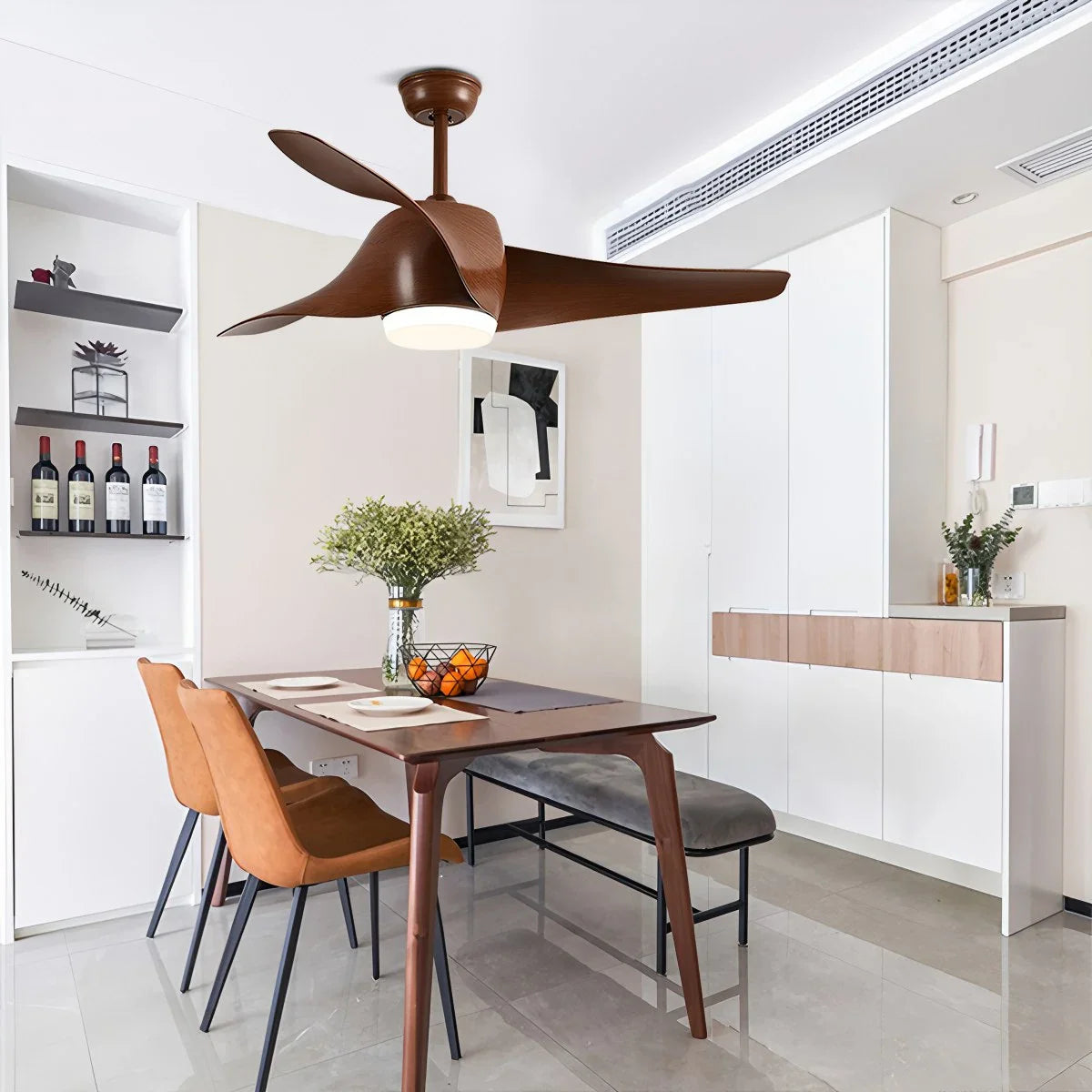 Feyran Propeller Ceiling Fan Lamp for Dining Room