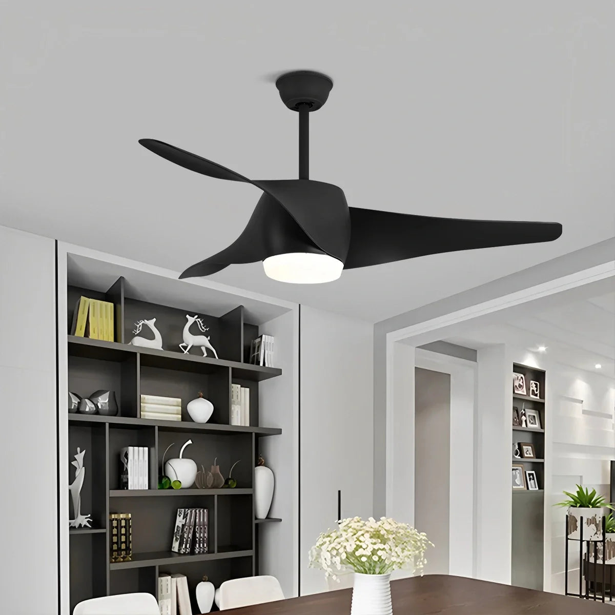 Feyran Propeller Ceiling Fan Lamp for Dining Room