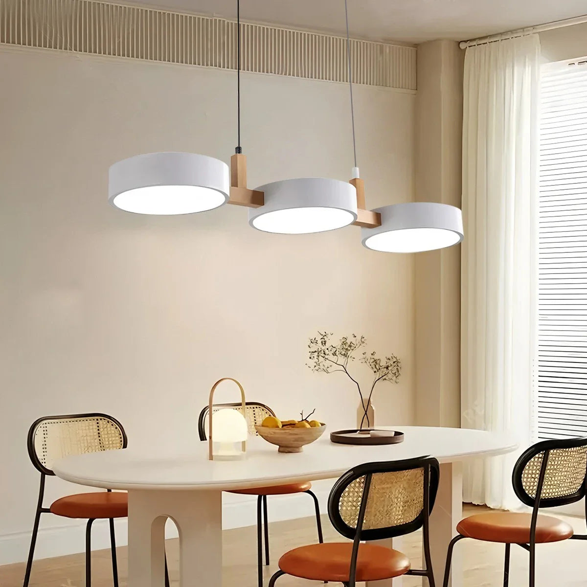 Feyran Rangeen Disc Splicing Pendant Light for Dining Room