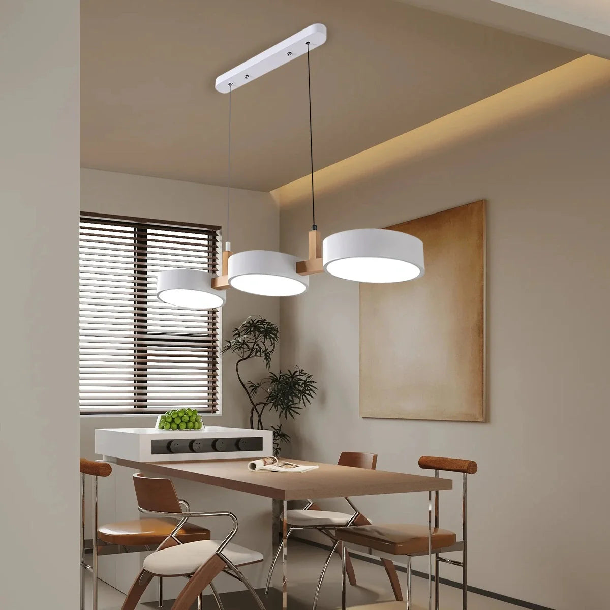 Feyran Rangeen Disc Splicing Pendant Light for Dining Room