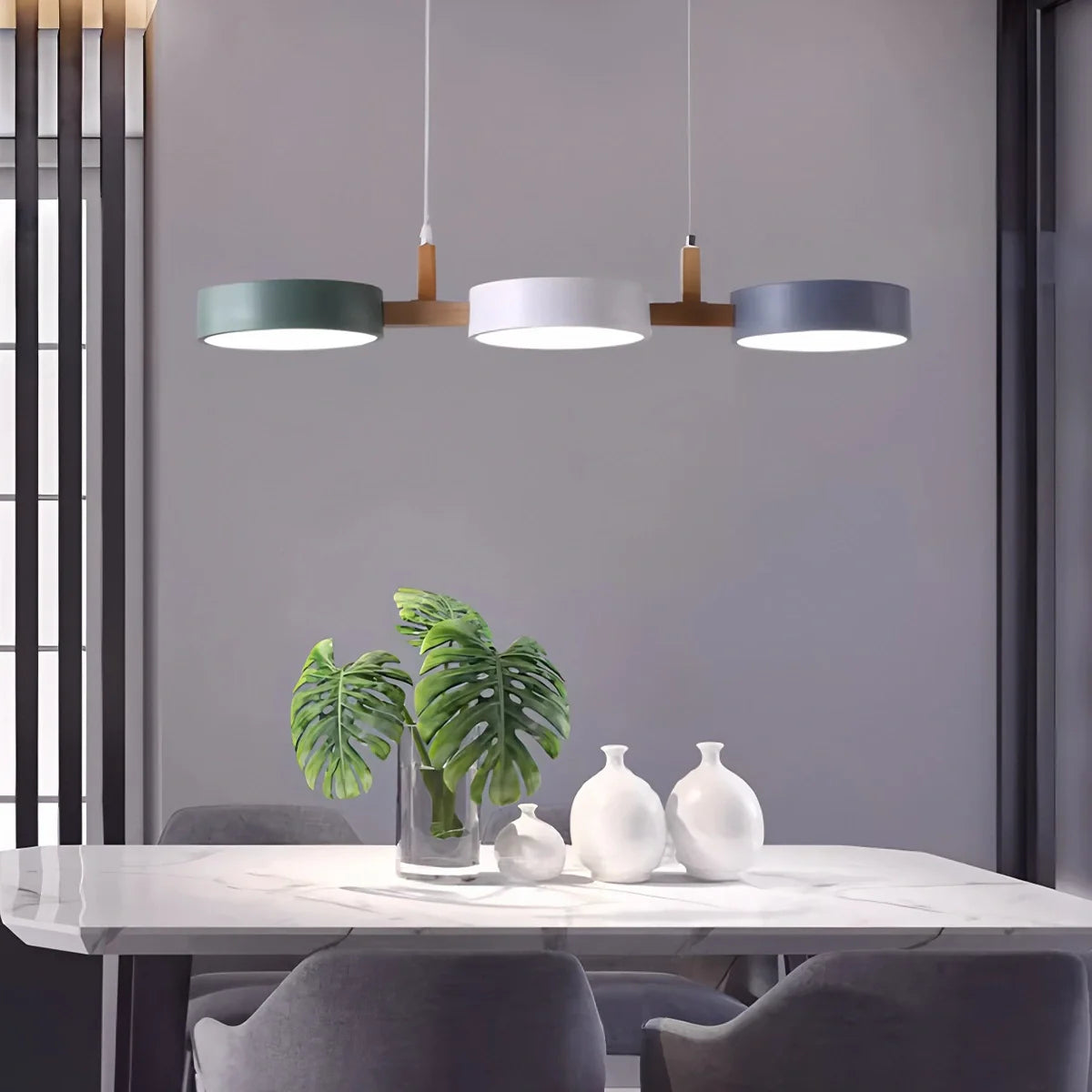 Feyran Rangeen Disc Splicing Pendant Light for Dining Room