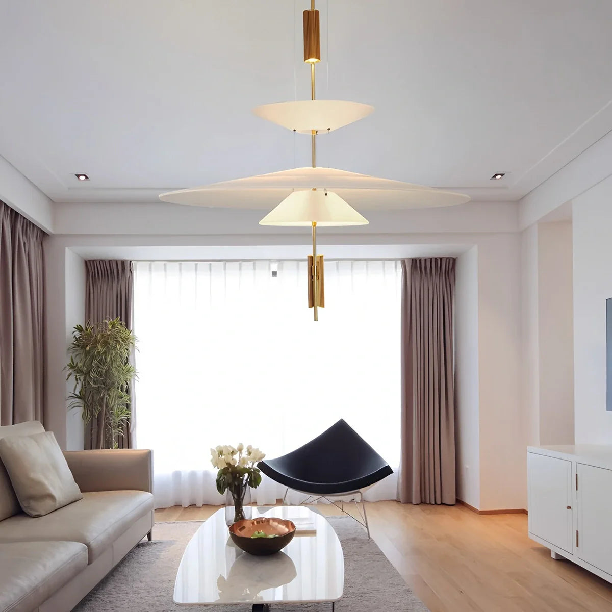 Feyran Layered Disc Pendant Light for Dining Room