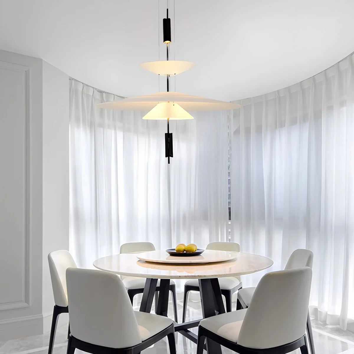 Feyran Layered Disc Pendant Light for Dining Room