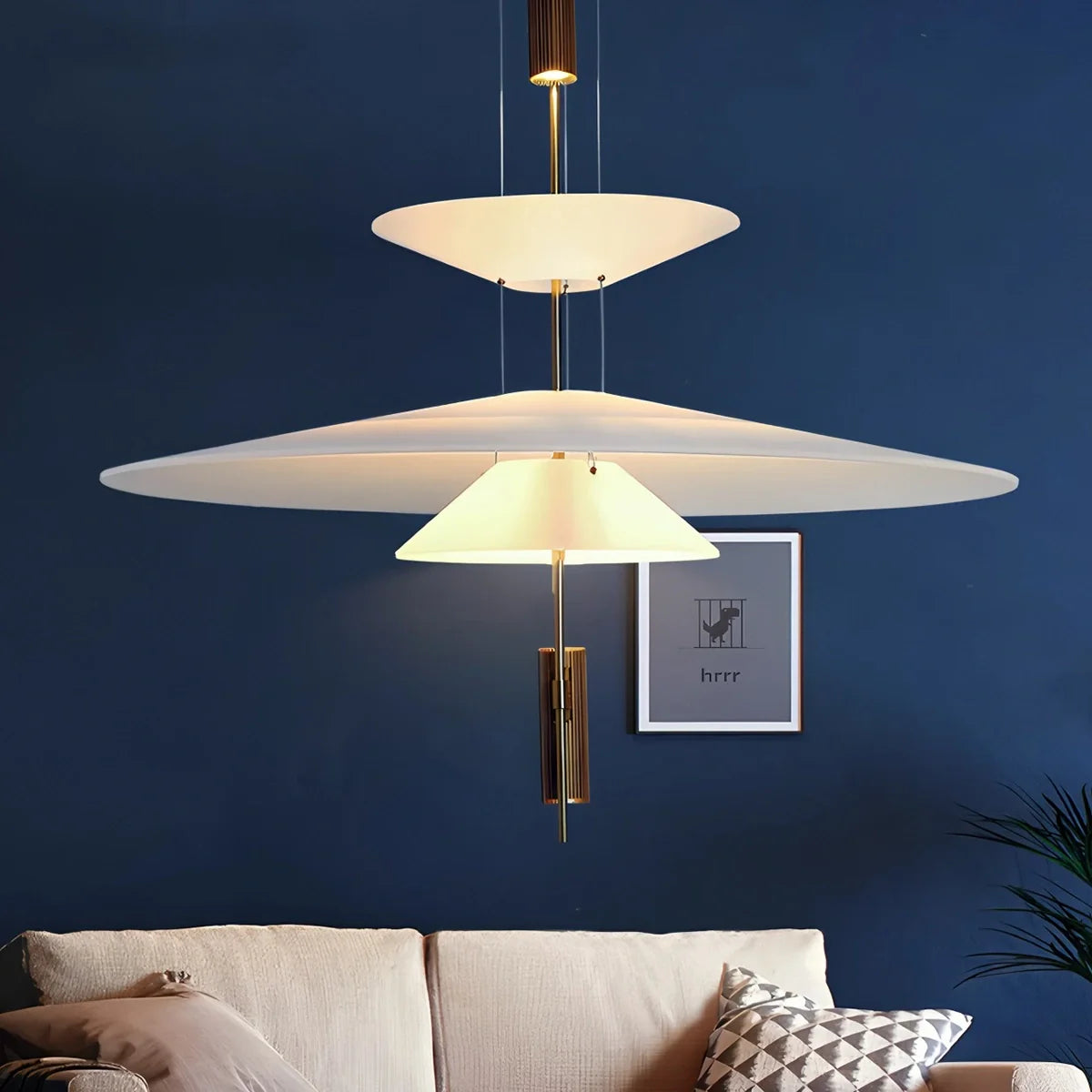 Feyran Layered Disc Pendant Light for Dining Room