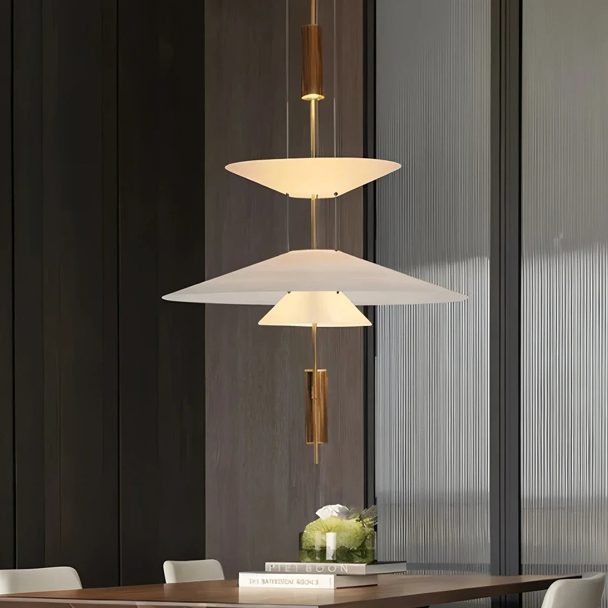 Feyran Layered Disc Pendant Light for Dining Room