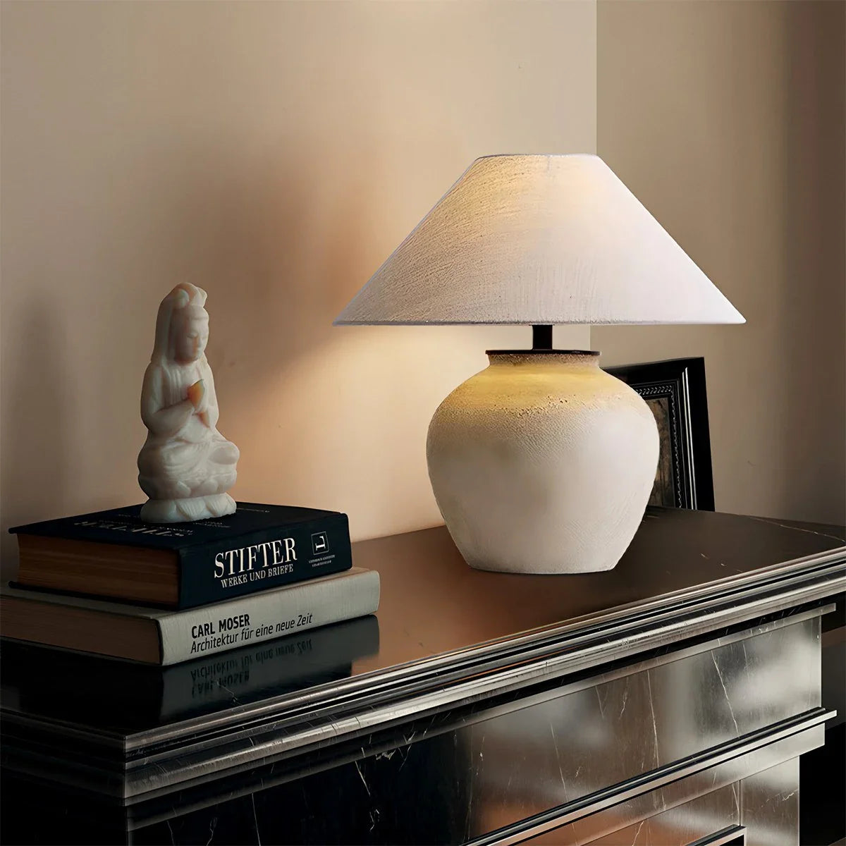 Feyran Retro Ceramic Jar Table Lamp
