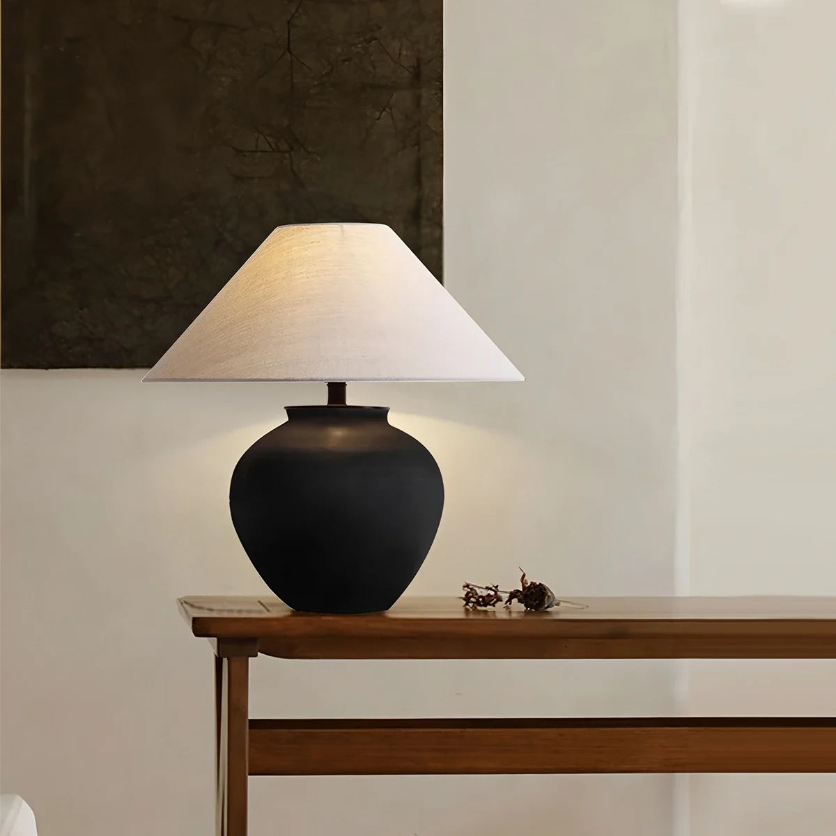 Feyran Retro Ceramic Jar Table Lamp