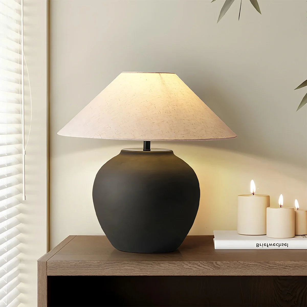Feyran Retro Ceramic Jar Table Lamp