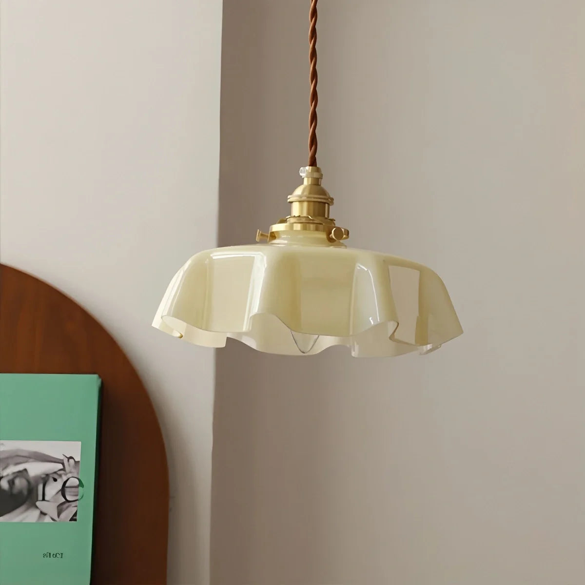 Feyran Retro Coloured Glass Pendant Light for Kitchen